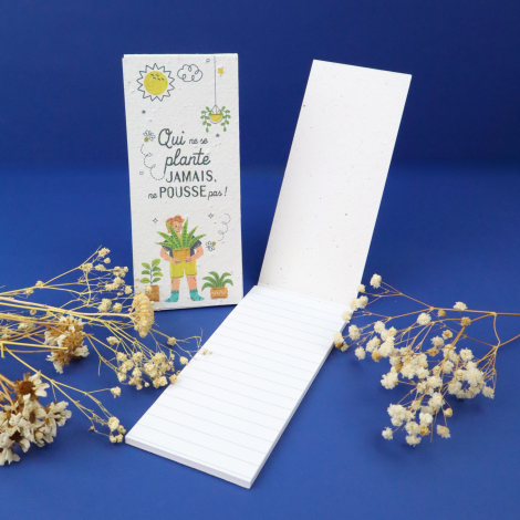 To-do list publicitaire personnalisable en papier graines